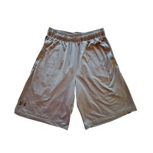 Under Armour Mens Tech Graphic Shorts Charcoal Grey Loose Fit 1361511-012 Size M